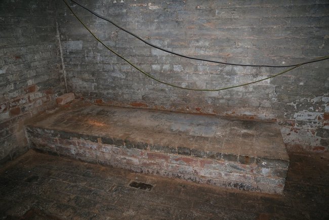 A crypt? Or maybe a great place for an entertainment center.