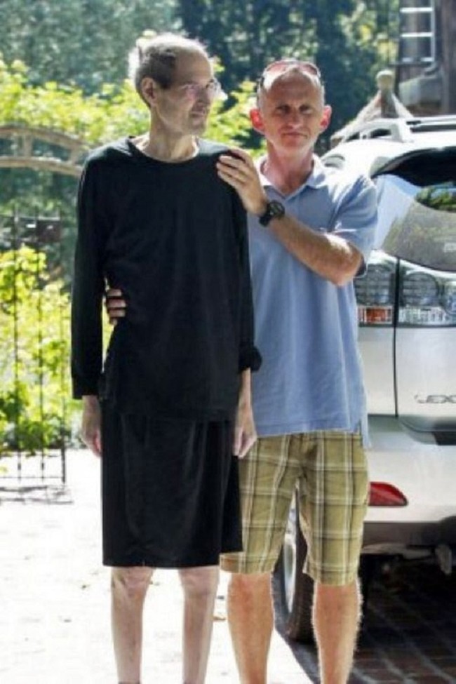 Steve Jobs days before succumbing to pancreatic cancer after a fight that spanned several years.